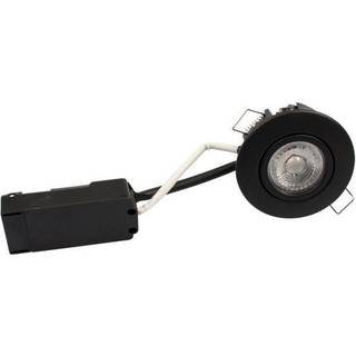 Scan Products D.T. Luna LP 230V Dæmpbar Flimmerfri 6.2W 4000K Ra95 IP44 Mat Sort Rund.