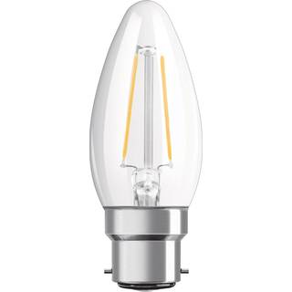 Osram Classic LED B22d Kerte filament klar 4W 470lm - 827 ekstra varm hvid | erstatter 40W