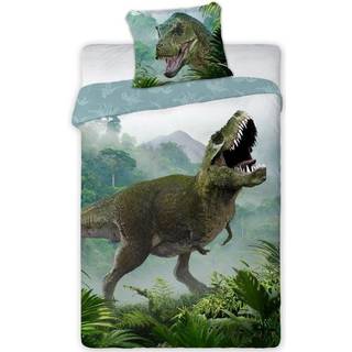 T-Rex Dinosaur Sengetøj 140x200 cm model 2 - 100 procent bomuld