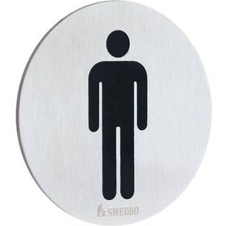 WC-skilt Smedbo Xtra FS957 Børstet Rustfrit Stål