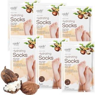 Nye Epielle Hydrating Foot Masks | 6 pakksokker | For revne fødder tørre hæle tæer og calluses | Shea Butter Jojoba Oil vitamin E | Koreansk hudp