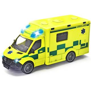 Majorette Mercedes-Benz Sprinter ambulance med lys og lyd - norsk design