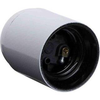 Gelia Lampeholder E27, glat, jordet vit