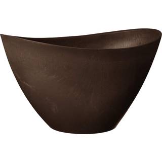 Arcadia Garden Products YB41C Swoop Pot 16 af 12 af 9-tommer chokolade