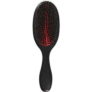 Lenoites Wild Boar Hair Brush with Cleaning Tool Black