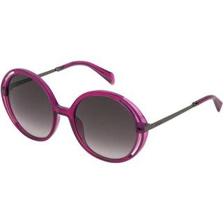 Police SPLD36 07UZ 54 Solbriller Mænd Purple - Transparent Purple - 54mm