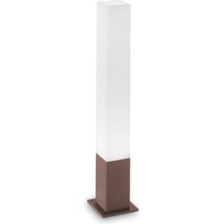 Ideallux Gadelampe - vejlampe Edo square, Brun/rust, Aluminium