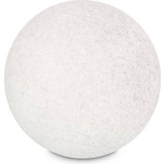 Ideal Lux Doris lampe med jordspyd, hvid, plast, Ø 78 cm