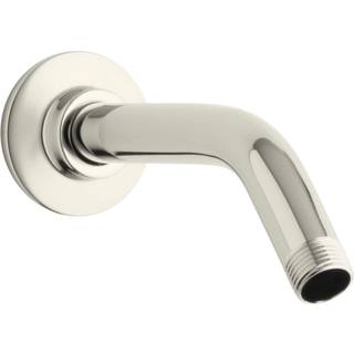 Kohler K-7397-SN Showerarm og flange 7-1/2-tommer lang levende poleret nikkel