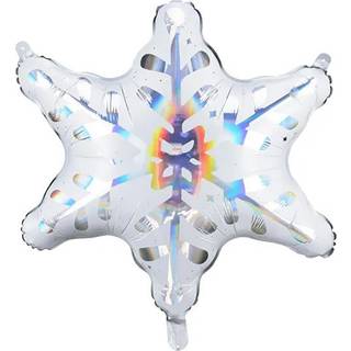 1 stk. Snefnug folieballon 26" fra PartyDeco til helium eller luft med automatisk lukkesystem