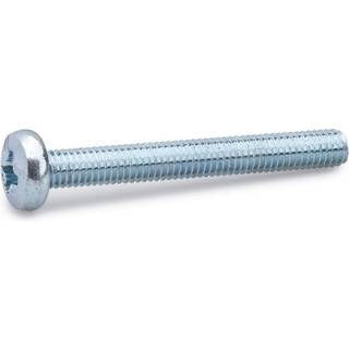 FAST maskinskrue med rundt hoved, elforzinket, 6,0 x 10 mm - 100 stk.