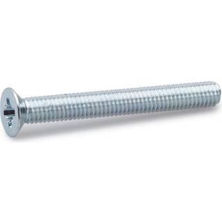 FAST maskinskrue med undersænket hoved, elforzinket, 6,0 x 60 mm - 100 stk.
