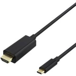 Deltaco USB-C til HDMI Kabel 4k 60Hz Sort - 1m