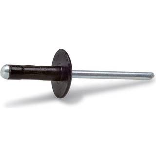 FAST blindnitte/popnitte med stor skive, sort, 4,8 x 16,9 mm - 100 stk.