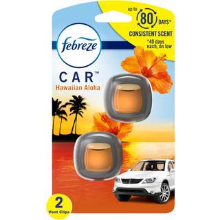 Febreze Car Air Fresheners Hawaiian Aloha Lugt Eliminator til strke lugte Car Vent Clips 0,06 Fl. Oz.