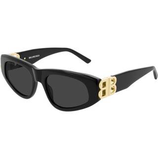 Balenciaga Kvinde BB0095S 001 Solbriller Plast Sort Grå Cat Eye