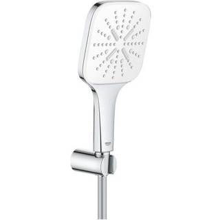 GROHE RSH SmActCUBE håndbrssæt m håndbrs, vægholder t håndbrs, Silverflex brslange 1.500mm