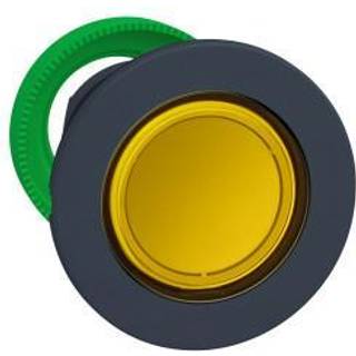 Schneider Kiptryk flush f/led gul