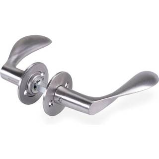 d line Arne Jacobsen dørgreb 111 mm med rosetter CC38, Rustfri stål