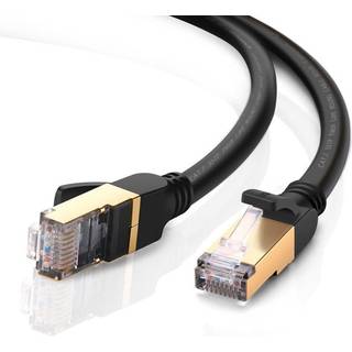 Ugreen Ethernet netværkskabel RJ45, Cat7, STP LAN, 10Gbps, 2m - Sort