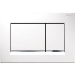 Geberit betjeningsplade sigma30 hvid/blankkrom/hvid