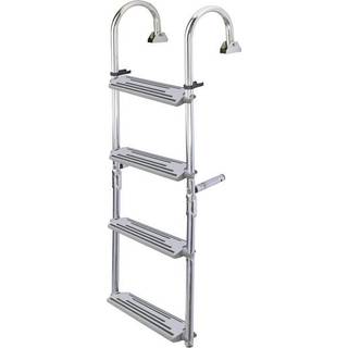 Foldbar badestige Nuova Rade, poleret rustfrit stål, 5 trin (2+3), 130 cm, 32.5 cm