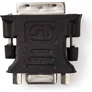 Nedis DVI-adapter | DVI-I 24+5-Pin Han | VGA Hun | Nikkelplateret | Lige | PVC | Sort | Box