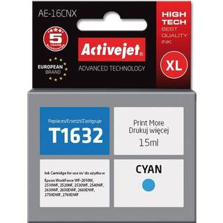 ActiveJet Supreme AE-16CNX - cyan - ink cartridge (alternative for: Epson T1632 Epson 16XL C) - Blækpatron Cyan