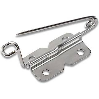 Prym Brochenål 27 mm, 4 stk Prym Brochenål 27 mm, 4 stk Flad metalflade på 27 mm med sikkerhedsnål på bagsiden. Perfekt til hjemmelavede brocher og hattenåle.