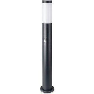 V-Tac sort havelampe - 80 cm, IP44 udendørs, PIR sensor, E27 fatning, uden lyskilde
