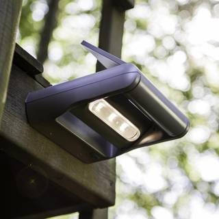 LUTEC Mini udendørs LED væglampe/spotlampe med solceller 1W