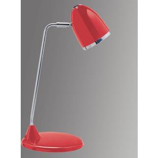 Starlet skrivebordslampe, rød, højde 41 cm, metal E27