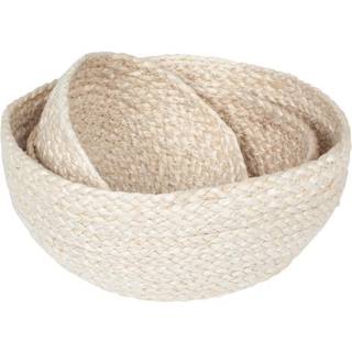 Dixie Elin Brødkurve 3-pak e - Kurve Jute Hvid - 45546