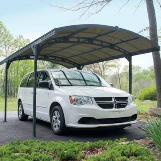 Carport single antracitgrå 494,5 x 287,5 cm