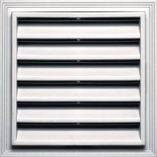 Builders Edge 120051212117 12 """" X 12 """" Square Vent 117 Bright White