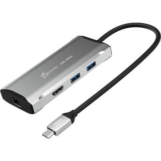 j5create 6-in-1 USB-C Travel Dock (with Ethernet and 100W PD)