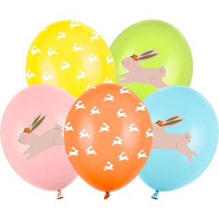 50 stk. Latexballoner Farverig Mix 30 cm – Ideel til Påskefest & Æggejagt Sjov