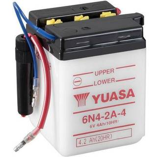 Yuasa 6N4-2A-4 (Uden Syre) 6V Batteri til Motorcykel