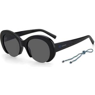 Missoni Kvinde MMI 0071/S 807/IR Solbriller Acetat Sort Grå Rund Normal