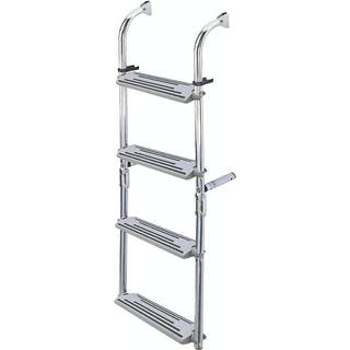 Foldbar badestige Nuova Rade, poleret rustfrit stål, 6 trin (3+3), 133.5 cm, 32.5 cm
