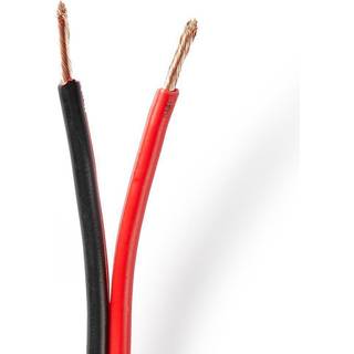 Nedis Højtaler Kabel | 2 x 2.50 mm² | Kobber | 100.0 m | Runde | PVC | Rød / Sort | Rulle