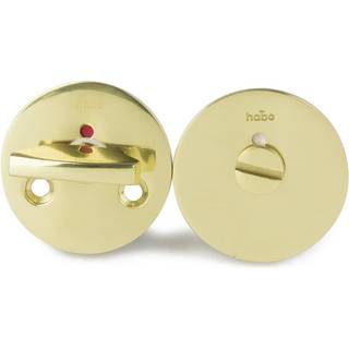 Habo WC-beslag F262, poleret messing