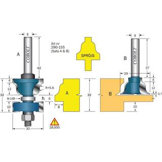Cobolt 290-155 Fræser
