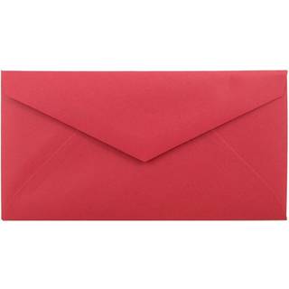 Jampapir monark farvede konvolutter - 3 7/8 x 7 1/2 - r?d genanvendt - 50/pakke
