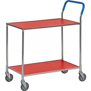 Kongamek 76 x 43 Rød/Elektrogalvaniseret Bordvogn