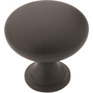 Amerock | Kabinetsknap | Matte sort | 1-1/4 tommer (32 mm) diameter | Edona | 25 pakke | Skuffeknap | Skabshardware