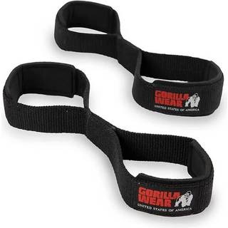 Gorilla Wear Figure 8 Lifting Straps, , Black