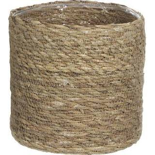 Kurv Mica Decorations Atlantic Brun flet (20 x 20 cm)