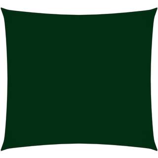 solsejl 3x3 m firkantet oxfordstof mørkegrøn
