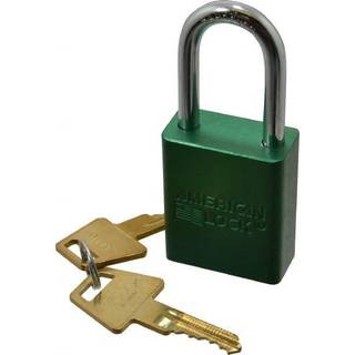 Master Lock A1106GRN aluminiumsgr?n sikkerhedsadl?s med 1/4 """" X 1-1/2 """" Shackle